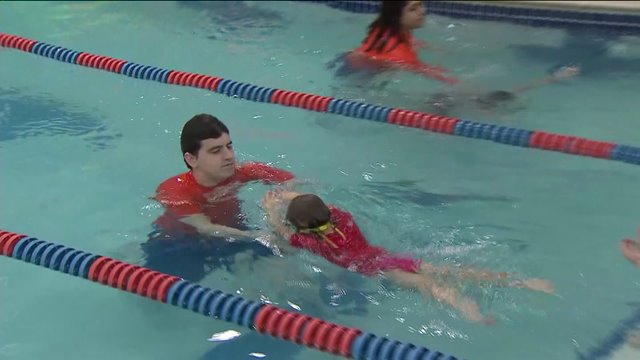 Infant and toddler swimming lessons at Goldfish Swim School