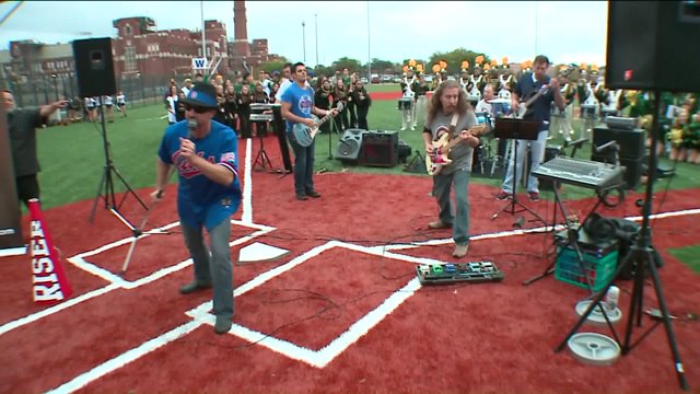 Homecoming and Cubs pep rally at Lane Tech High School