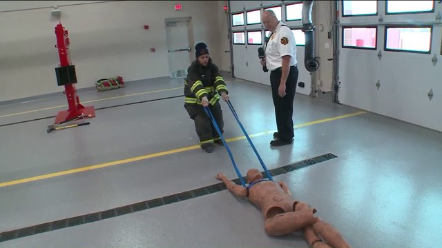 WGN reporter takes fire department Physical Abilities test