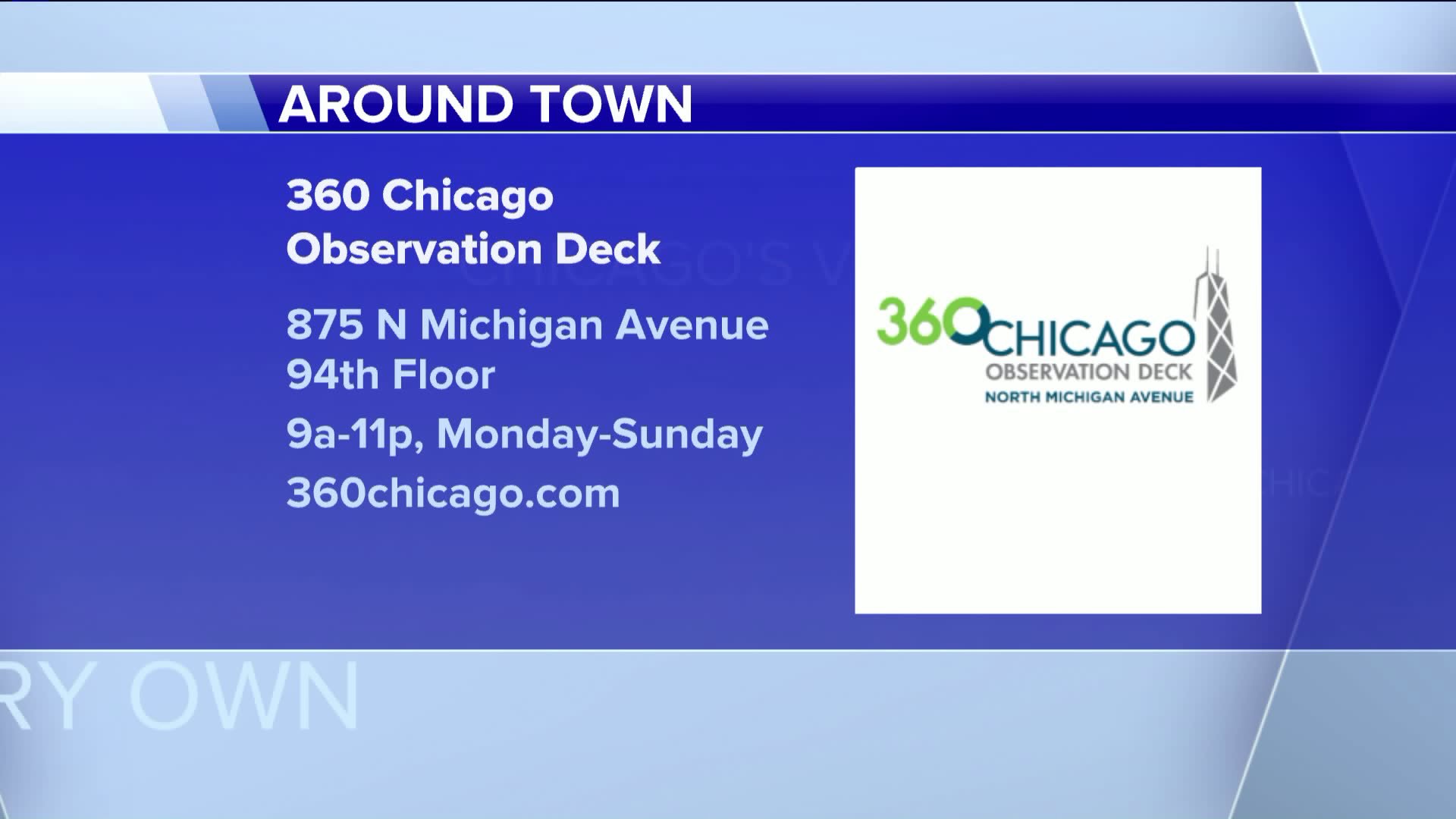Around Town visits the 360 Chicago Observation Deck