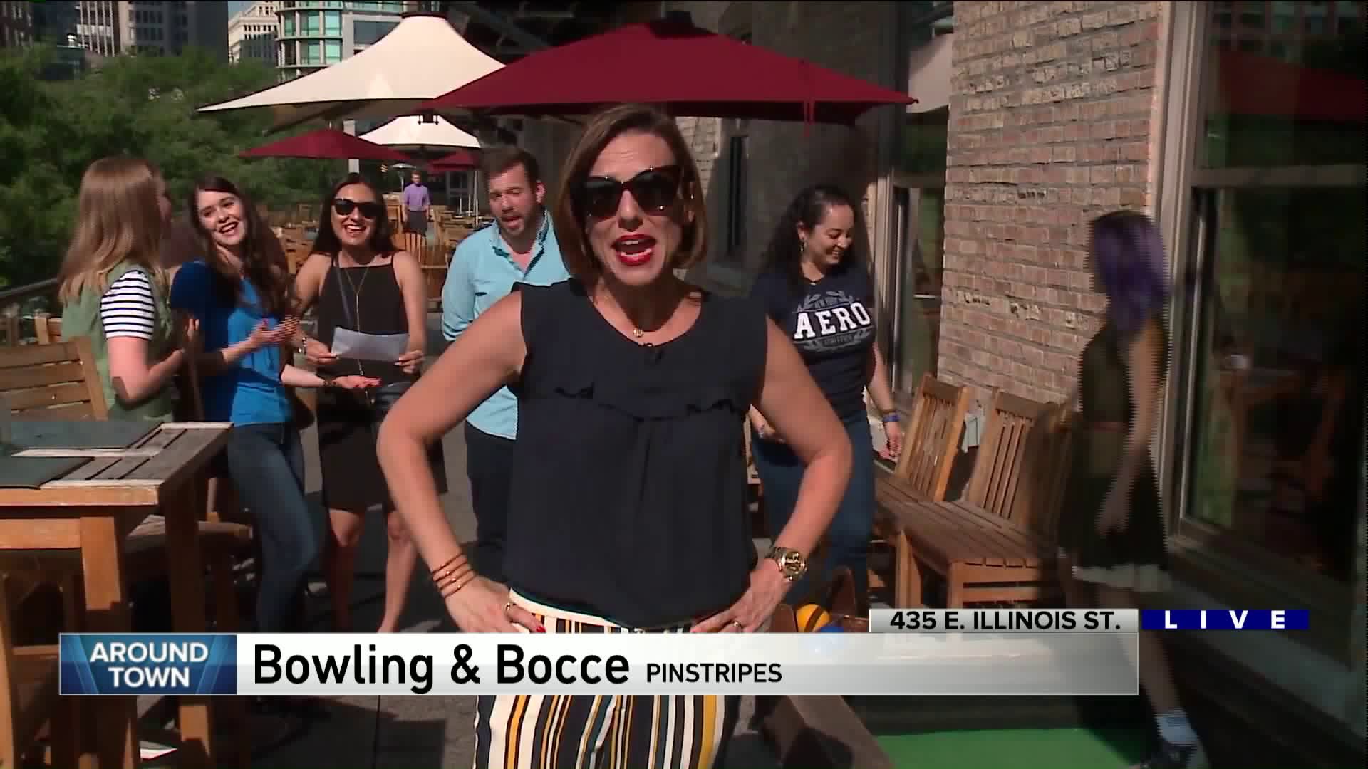 Around Town helps celebrate National Bowling & Bocce Day at Pinstripes