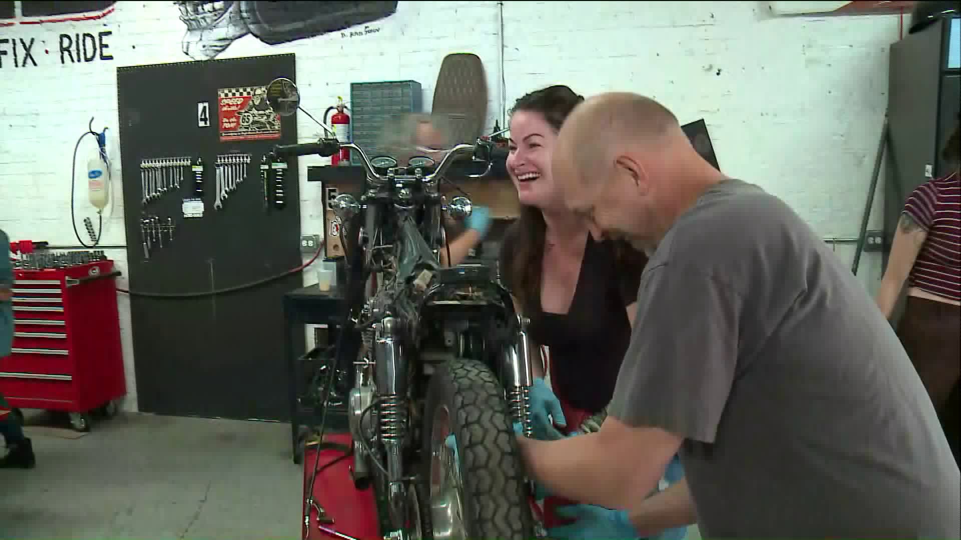 Around Town learns how to build a motorcycle at Team Moto Build