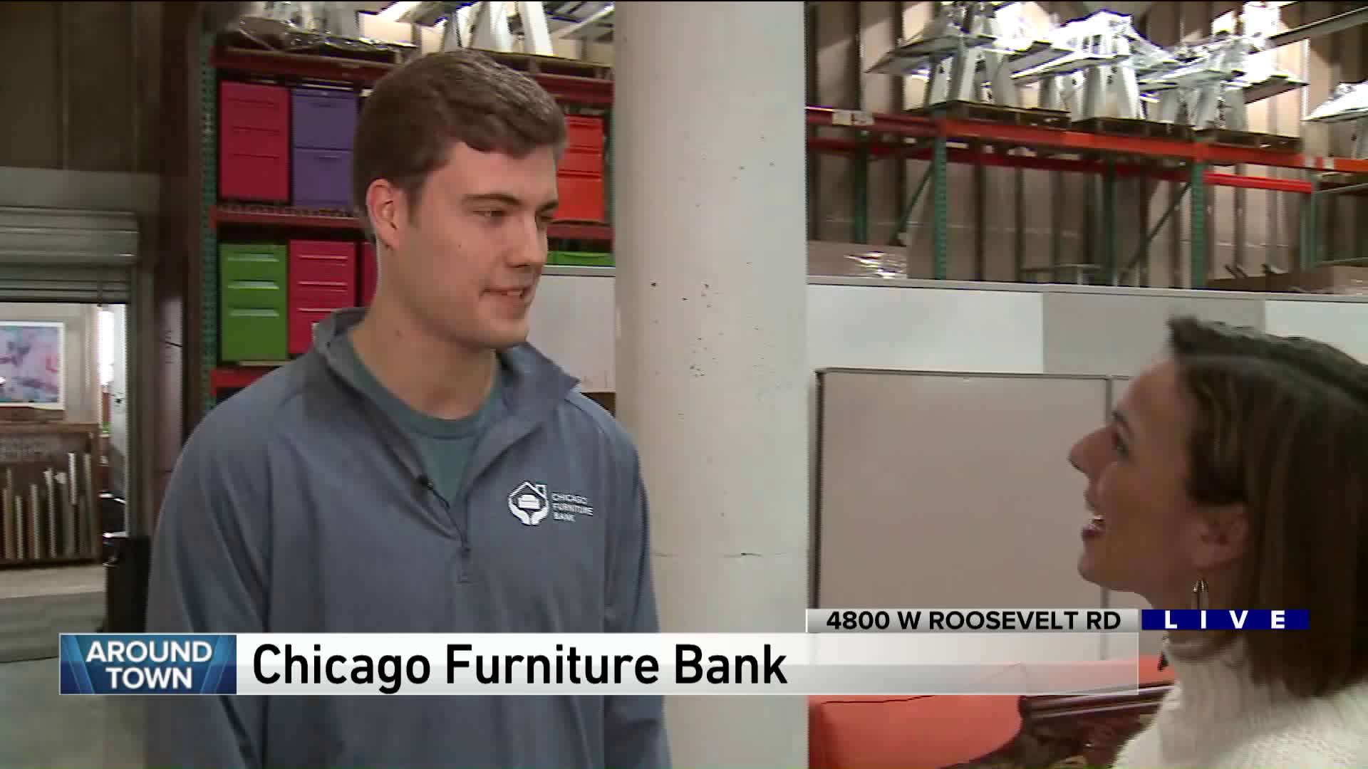 Around Town goes to the Chicago Furniture Bank for Giving Tuesday