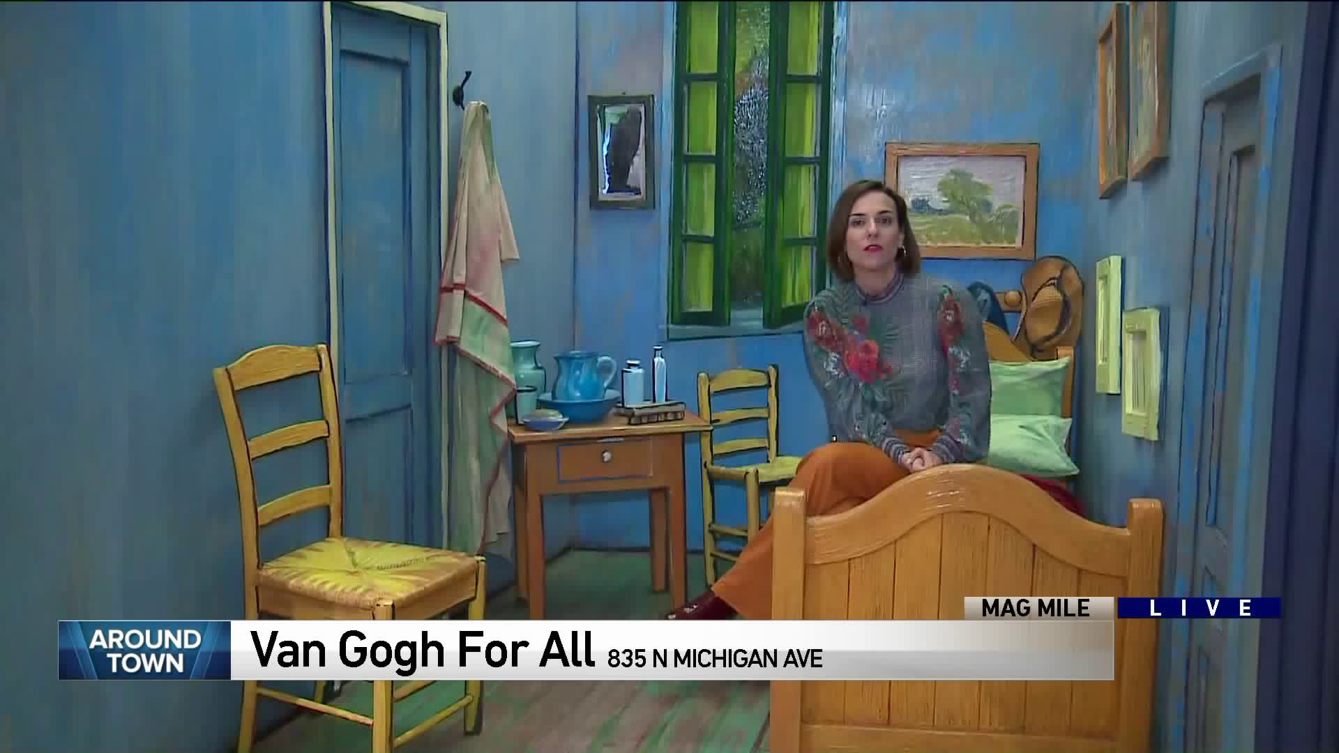 Around Town interacts with art at the Van Gogh for All exhibit