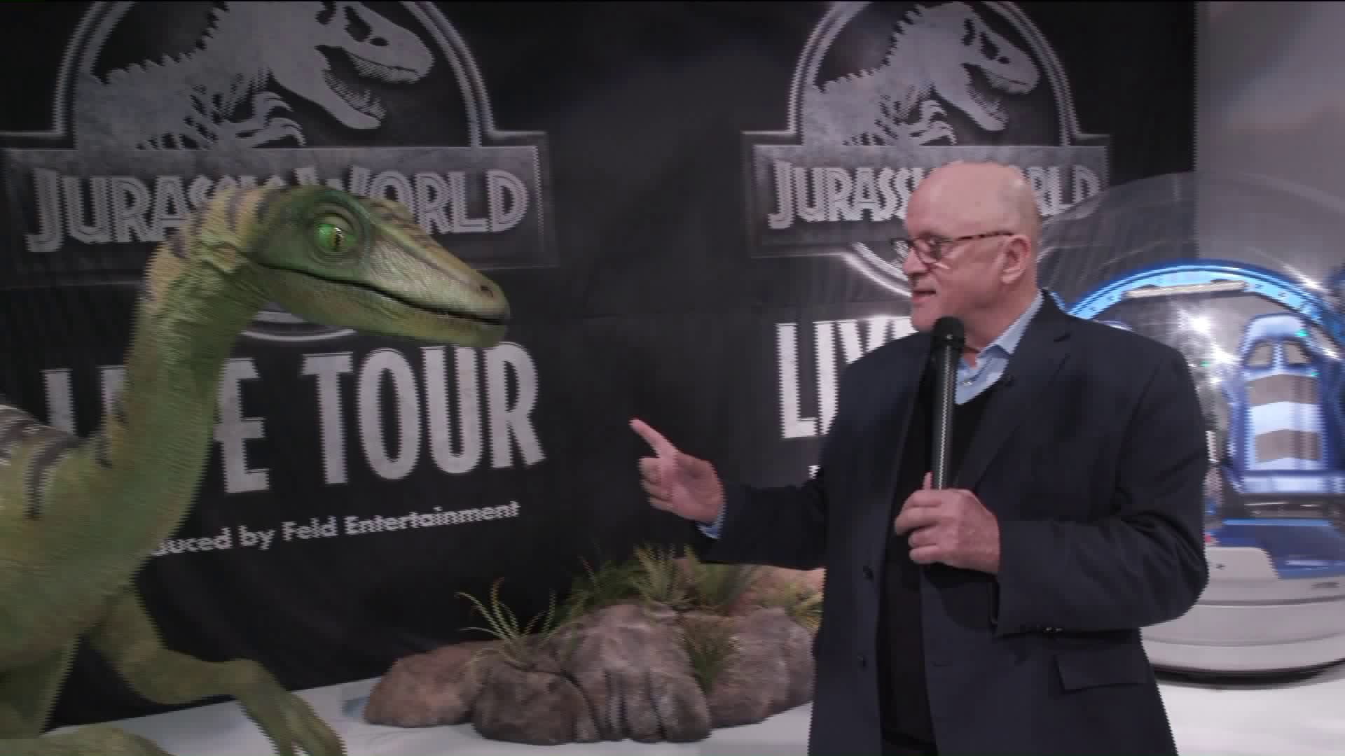 Dean got a sneak peek of the Jurassic World Live Tour coming to the Allstate Arena