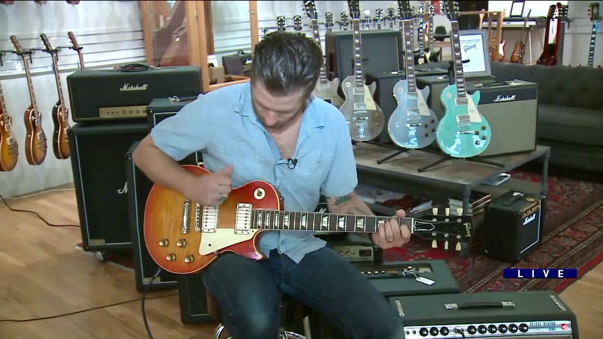 Around Town checks out a variety of guitars at Chicago Music Exchange