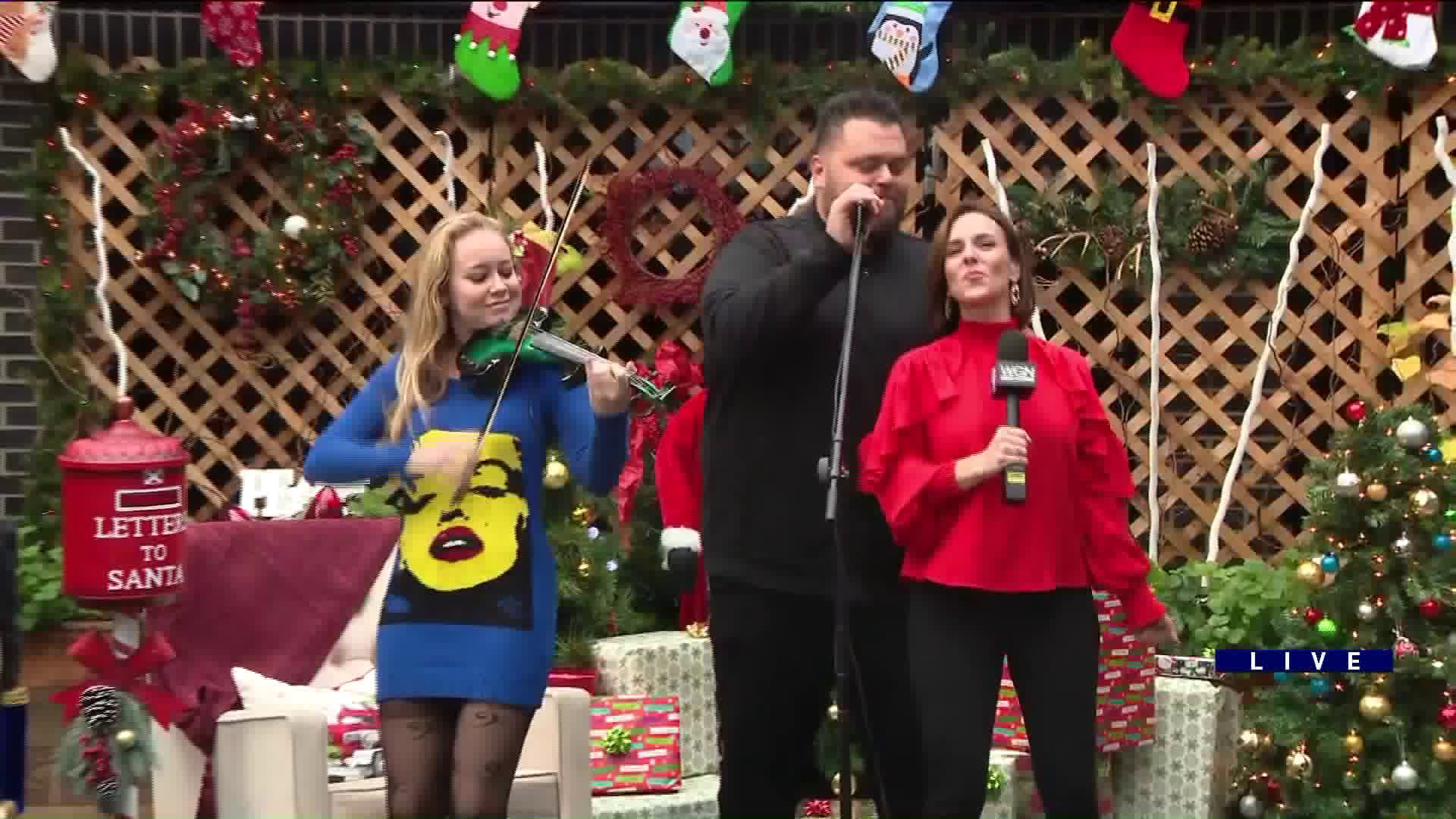 Around Town sings along with John Vincent while previewing his holiday pop-up show