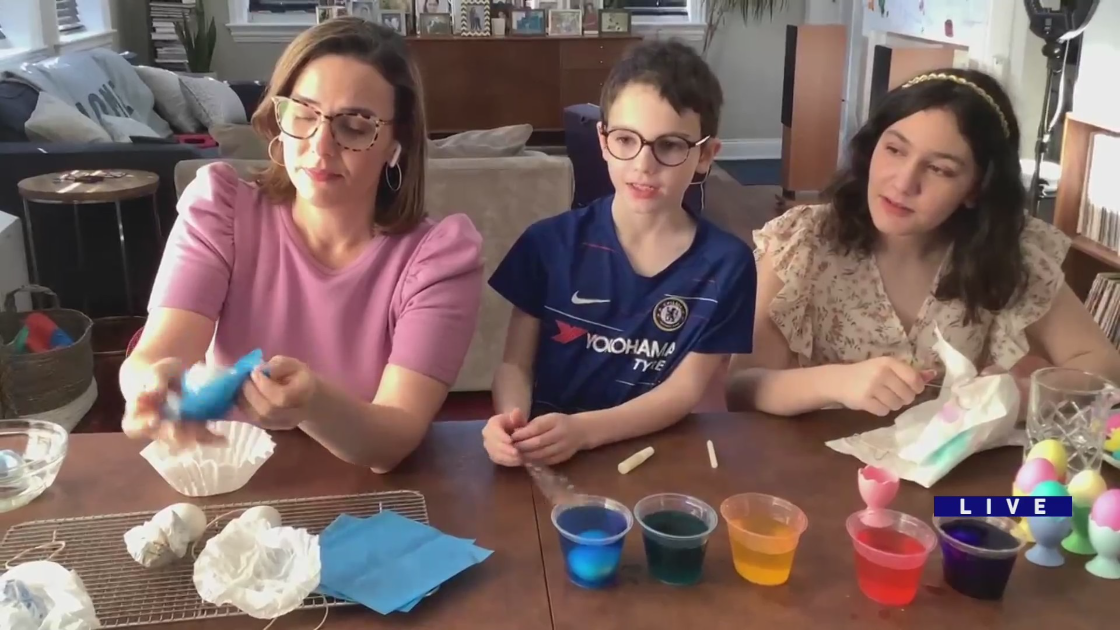 Ana tries Easter crafts with her kids, Around ‘The House’