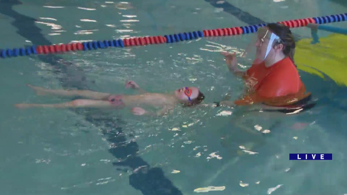Around Town visits Goldfish Swim School for Water Safety Awareness Month