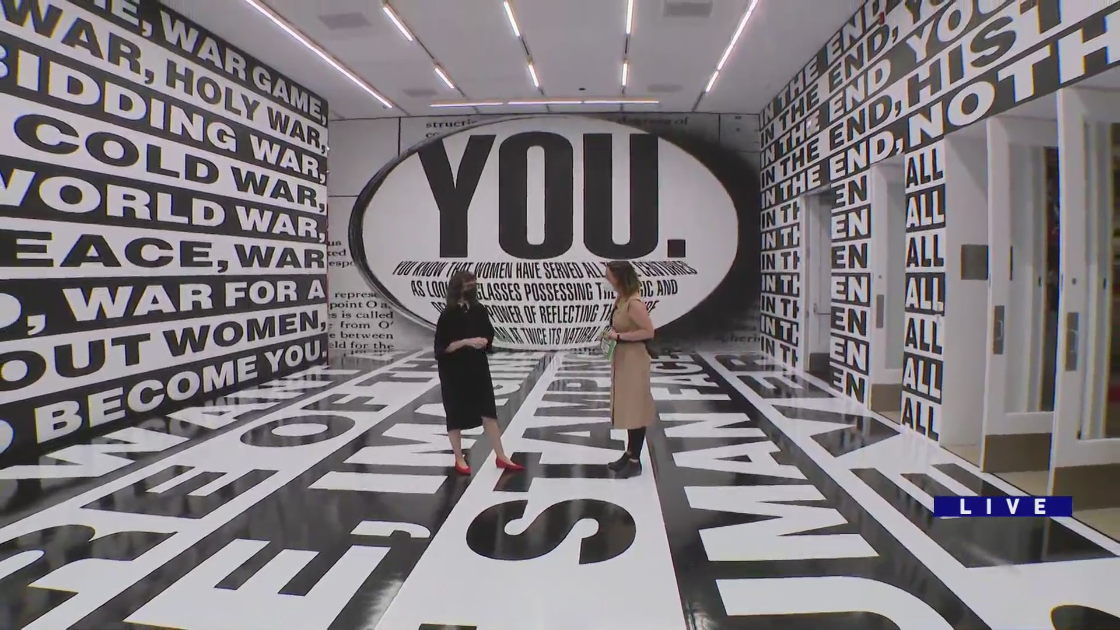 Around Town previews the Barbara Kruger exhibit at the Art Institute of Chicago