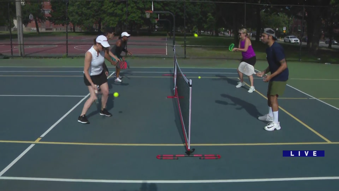 Around Town plays pickleball with Toss & Spin