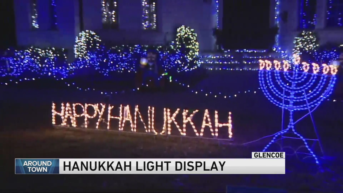 Around Town checks out the largest Hanukkah light display in Chicago