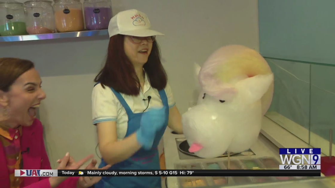 Around Town makes cotton candy creatures at Muah Cotton Candy